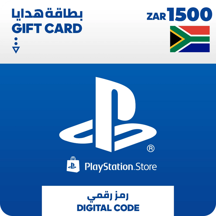 بطاقة شحن بلايستيشن ستور 1500 راند (جنوب أفريقيا)  للبيع في مصر من خلال Games2Egypt