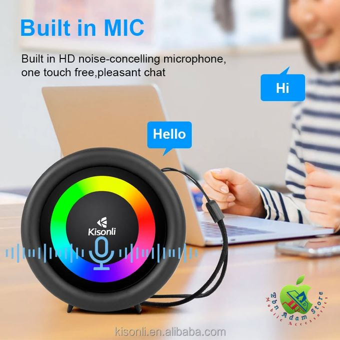 Kisonli S16 Mini Portable 360° RGB Stereo Speaker   for sale in Egypt from Games2Egypt