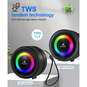 Kisonli S16 Mini Portable 360° RGB Stereo Speaker   for sale in Egypt from Games2Egypt