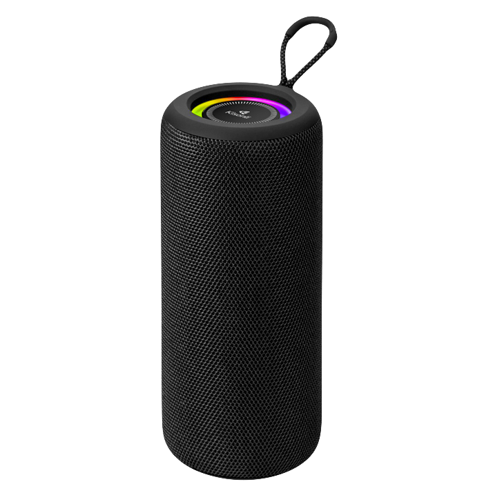 Kisonli Q27 Stereo Portable Speaker with Deep Bass RGB - Black