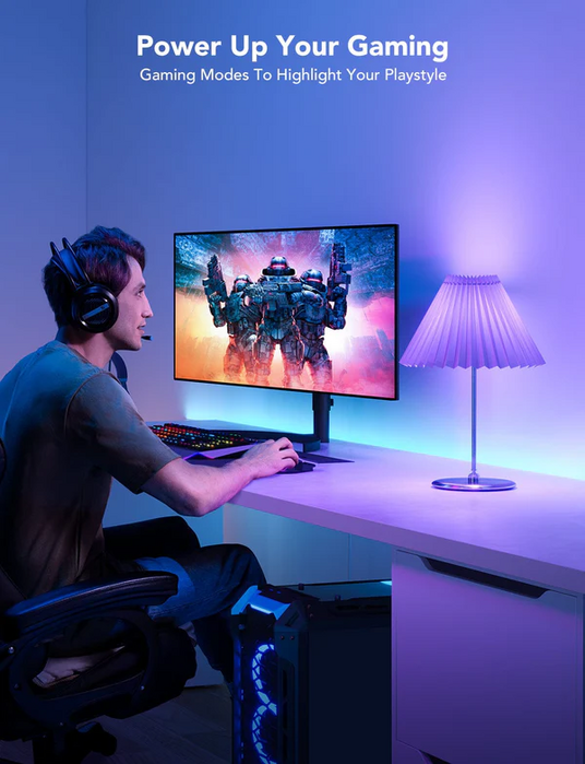 إضاءة بمصابيح RGB LED خلفية بتحكم عن بعد من جوفي  1200LM  للبيع في مصر من خلال Games2Egypt