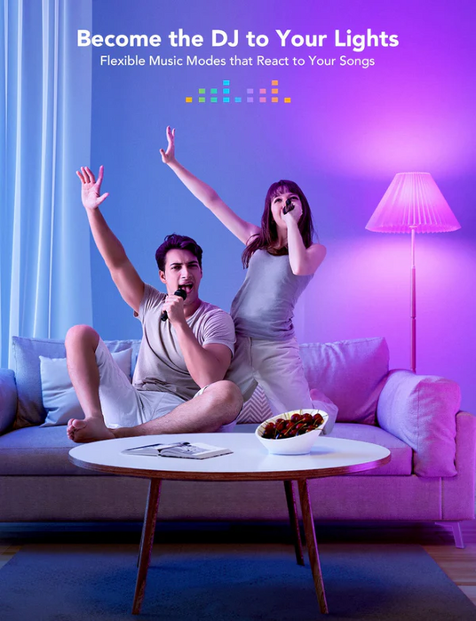 إضاءة بمصابيح RGB LED خلفية بتحكم عن بعد من جوفي  1200LM  للبيع في مصر من خلال Games2Egypt