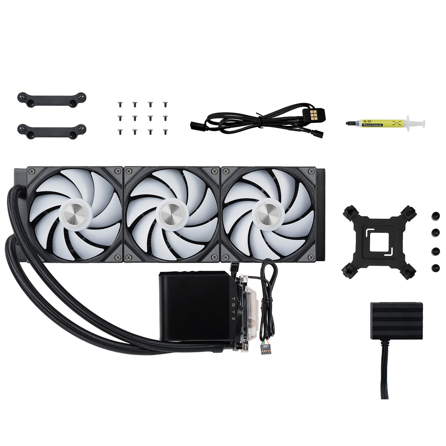 TRYX Panorama L-shaped AMOLED Screen Liquid Cooler ARGB 360 - Black – image 5