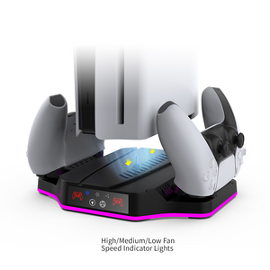 حامل تبريد وشحن RGB من دوبي TP5-3583 لجهاز بلايستيشن 5 سليم / برو  للبيع في مصر من خلال Games2Egypt