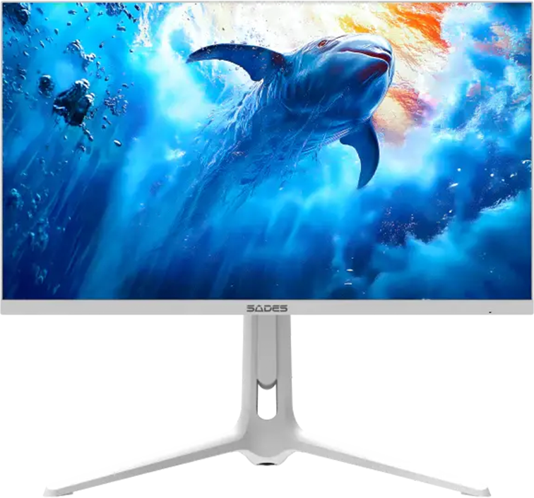 سادس RS-Dolphin SA-F01U27 شاشة ألعاب مسطحة (4K) FHD 320Hz - أبيض  – صورة 4