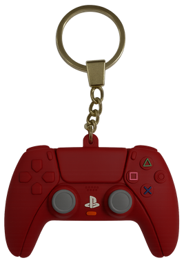 DualShock Controller PS5 Red - Keychain Medal