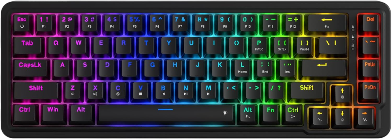 كيبورد جيمنج K709-RGB نوفا من ريدراجون ميكانيكية سلكية 60% أر جي بي  للبيع في مصر من خلال Games2Egypt