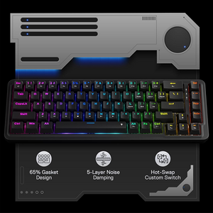 كيبورد جيمنج K709-RGB نوفا من ريدراجون ميكانيكية سلكية 60% أر جي بي  للبيع في مصر من خلال Games2Egypt