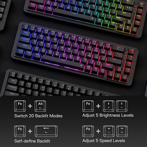 كيبورد جيمنج K709-RGB نوفا من ريدراجون ميكانيكية سلكية 60% أر جي بي  للبيع في مصر من خلال Games2Egypt