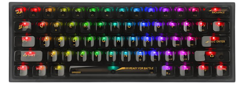 Redragon K617 CTB-RGB 60% Wired Gaming Keyboard -  for sale in Egypt from Games2Egypt