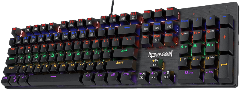 Redragon K608 Valheim Rainbow Gaming Keyboard with Red Switch