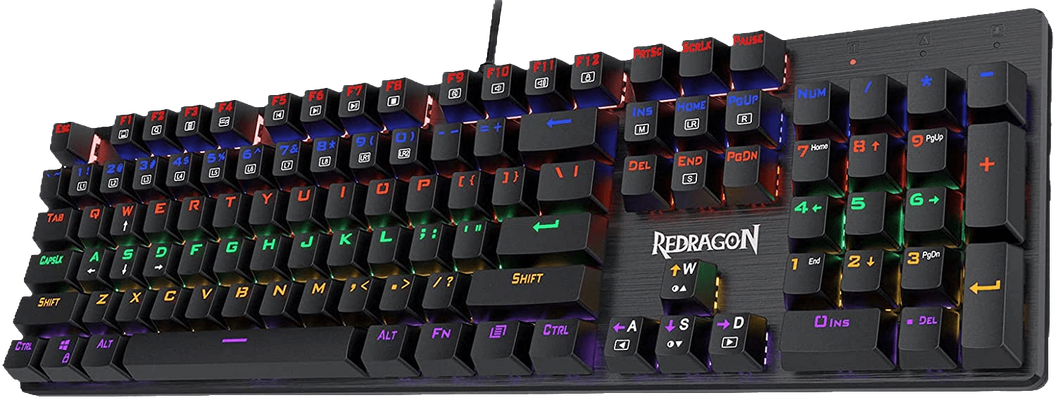 Redragon K608 Valheim Rainbow Gaming Keyboard with Red Switch