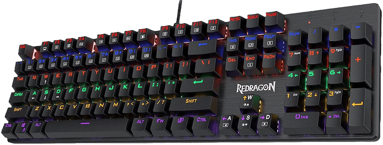 ريدراجون K608 Valheim لوحة مفاتيح بإضاءة Rainbow – مفاتيح حمراء  للبيع في مصر من خلال Games2Egypt