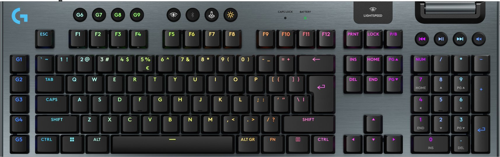 Logitech G915 X Lightspeed Low-Profile Wireless Gaming Keyboard - Black - Open Sealed  for sale in Egypt from Games2Egypt