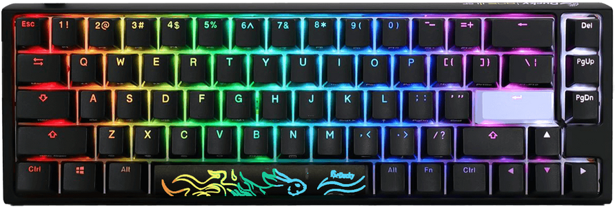 Ducky One 3 Classic Cherry Red Mechanical 65% Gaming Keyboard - Black