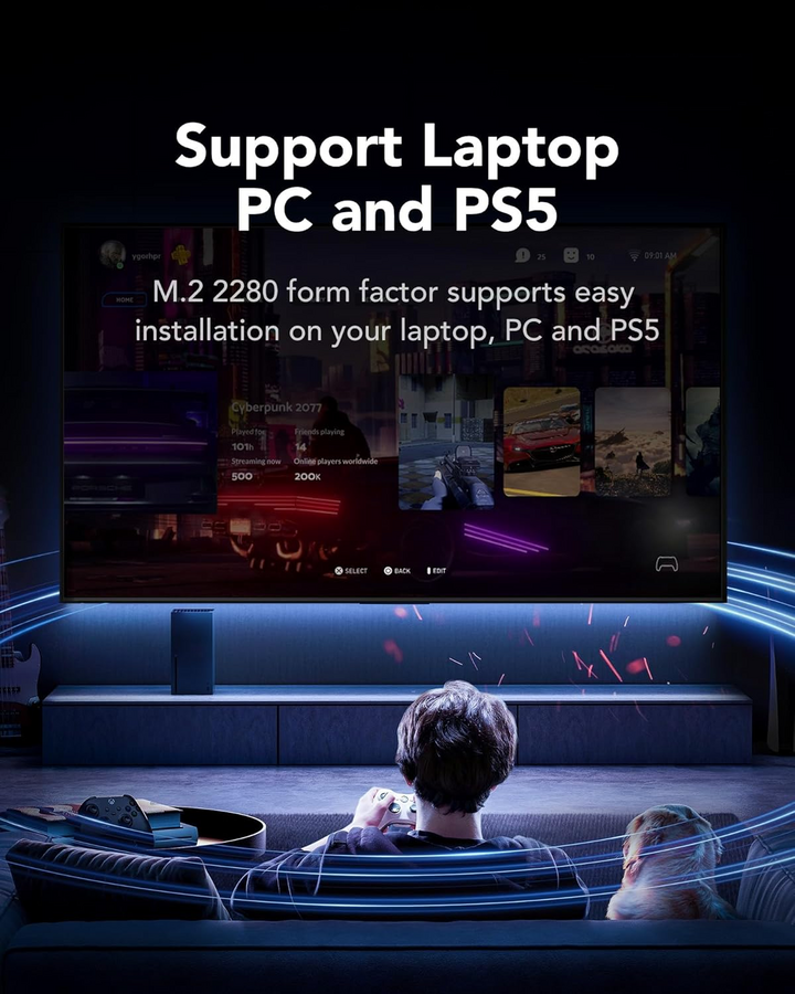 ليكسار NQ790 جين 4 NVMe M.2 1 تيرابايت + مشتت حراري لبلايستيشن 5 – صورة 5