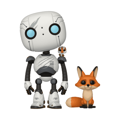 Funko Pop! & Buddy Cartoon Animation: The Wild Robot - Roz with Fink & Brightbill #1794