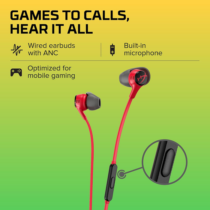 HyperX Cloud Earbuds II -Wired Gaming Earbuds - Red  for sale in Egypt from Games2Egypt