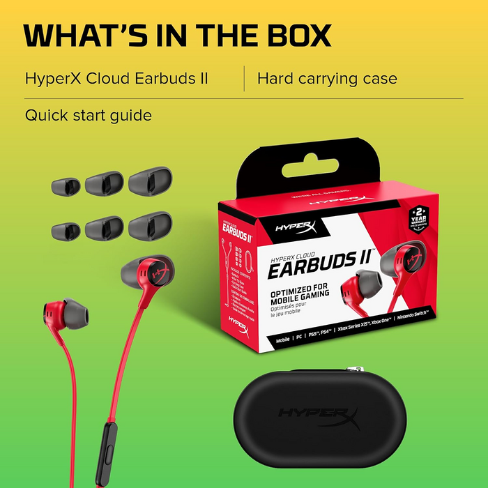 HyperX Cloud Earbuds II -Wired Gaming Earbuds - Red  for sale in Egypt from Games2Egypt