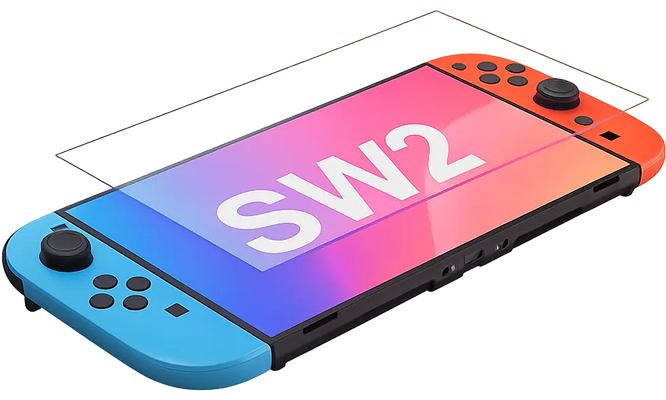 DOBE Tempered Glass (2-Pack) – Nintendo Switch 2