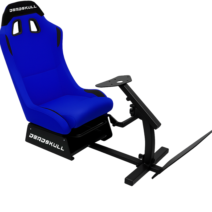 DeadSkull Racing Gaming Chair - Blue