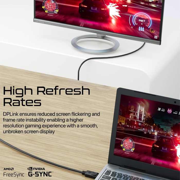 كابل بروميت DisplayPort، فائق الدقة 8K -  60 هيرتز - 1.2متر   للبيع في مصر من خلال Games2Egypt