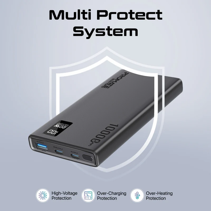 باور بانك بروميت بولت 10PD مزود ب3 منافذ بقوة 10000mAh   للبيع في مصر من خلال Games2Egypt