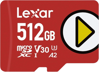 Lexar PLAY 512GB MicroSD Card 205/140MB/s High-Speed for Nintendo Switch