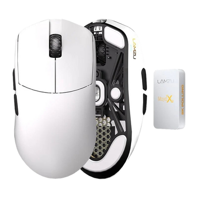 Lamzu Maya X 8K - Wireless Gaming Mouse - White