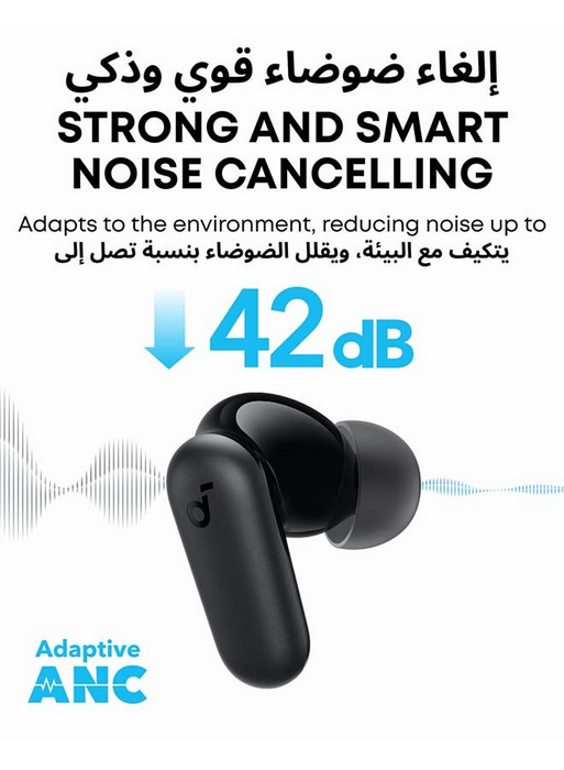 Anker Soundcore R50i NC Wireless Earbuds - Black   for sale in Egypt from Games2Egypt