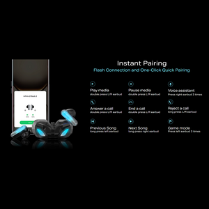 Infinix GTBuds 3 Wireless Earbuds - Black  for sale in Egypt from Games2Egypt