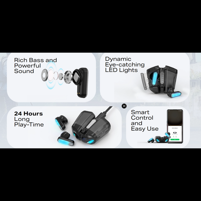 Infinix GTBuds 3 Wireless Earbuds - Black  for sale in Egypt from Games2Egypt