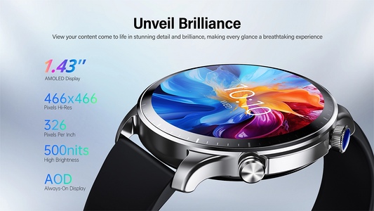 RiverSong Motive 9 Pro Smart Watch -  Titanium Silver  for sale in Egypt from Games2Egypt