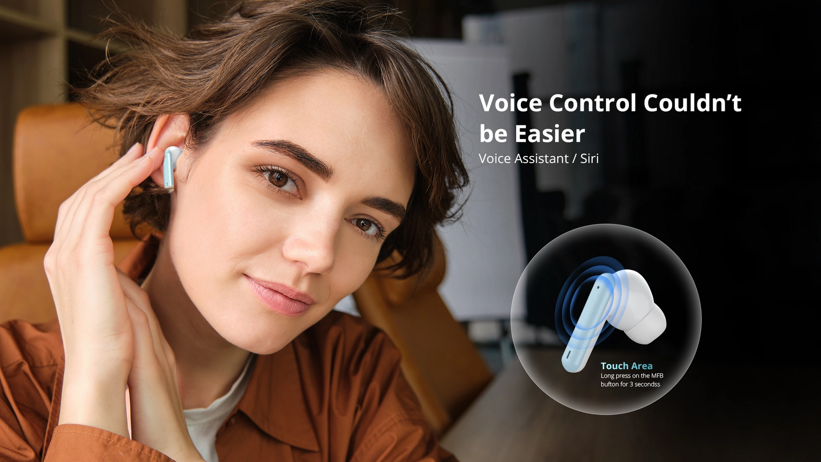 سماعة بلوتوث لاسلكي من ريفرسونج Airfly L8 - أبيض – صورة 4