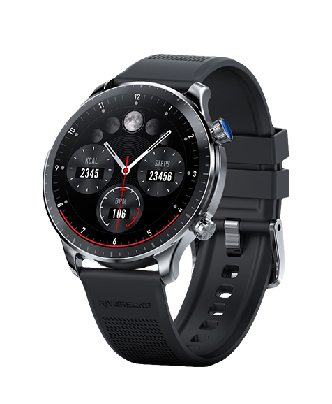 RiverSong Motive 9 Pro Smart Watch -  Titanium Silver  for sale in Egypt from Games2Egypt