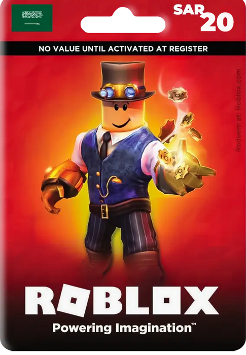 Roblox Card 20 SAR Robux Key - KSA  for sale in Egypt from Games2Egypt