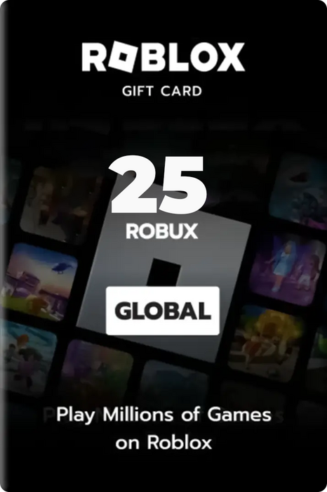Roblox Card 25 Robux Key Global  for sale in Egypt from Games2Egypt