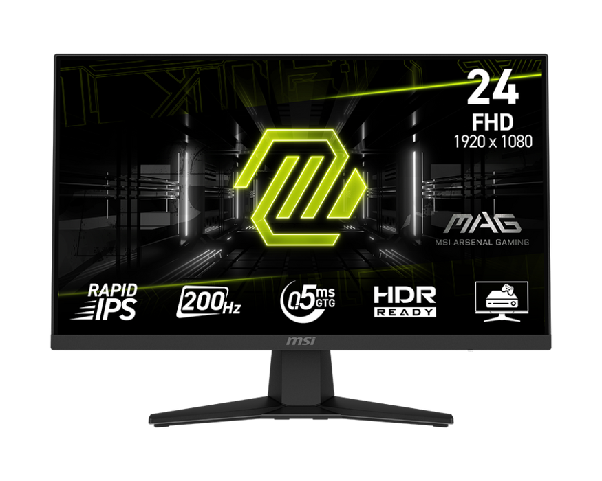 إم إس آي MAG 244F – شاشة جيمينج 23.8 بوصة فل إتش دي 200 هرتز رابد IPS  للبيع في مصر من خلال Games2Egypt