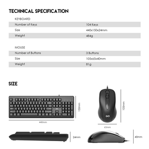 Keyboard & Mouse Fantech KM103 USB Wired  for sale in Egypt from Games2Egypt