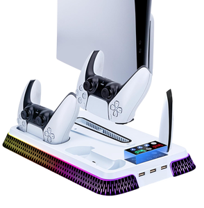 Play X Vertical Cooling Stand with Dual Charger & RGB for PS5 / Slim / Pro -  for sale in Egypt from Games2Egypt