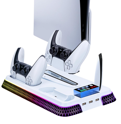 Play X Vertical Cooling Stand with Dual Charger & RGB for PS5 / Slim / Pro