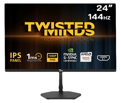 Twisted Minds ECO Series 24 Inch FHD 144HZ IPS - Gaming Monitor