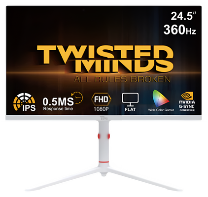 Twisted Minds Artic Pro Series 24 FHD 360HZ IPS – Gaming Monitor