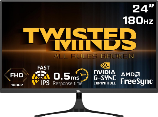 Twisted Minds Flat 24 Inch FHD 180HZ IPS – Gaming Monitor