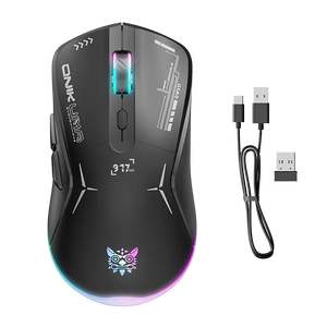 Onikuma CW917 Dual Mode RGB Gaming Mouse – Black -  for sale in Egypt from Games2Egypt