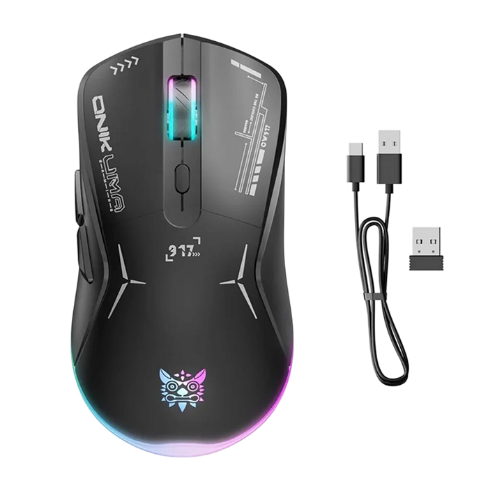 أونيكوما CW917 مزدوج الوضع RGB  - ماوس جيمينج - أسود  للبيع في مصر من خلال Games2Egypt