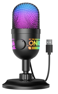 Onikuma M930 RGB USB Microphone with Monitoring – Black -  for sale in Egypt from Games2Egypt