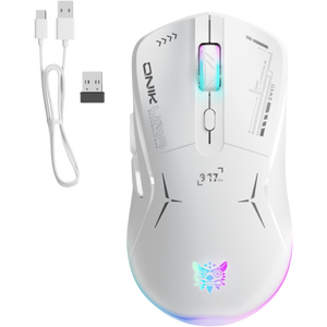 Onikuma CW917 Dual Mode RGB Gaming Mouse – White -  for sale in Egypt from Games2Egypt