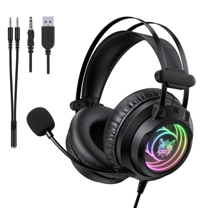 ONIKUMA X80 RGB Wired Gaming Headset - Black  for sale in Egypt from Games2Egypt