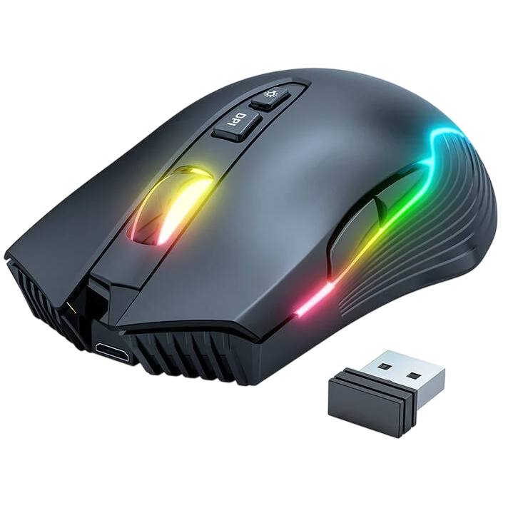 Onikuma CW905 RGB Wireless Gaming Mouse - Black – image 2